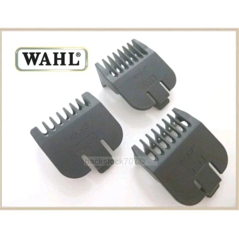Wahl Trimmer Replacement Blade Guard Beard Comb Set Of 3 Guide Comb